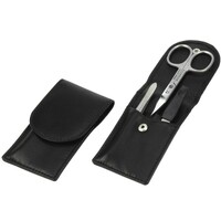 Sonnenschein Leather Manicure Set Compact Black 