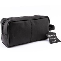 ZOHL German Leather Toiletry Bag Zip 21cm